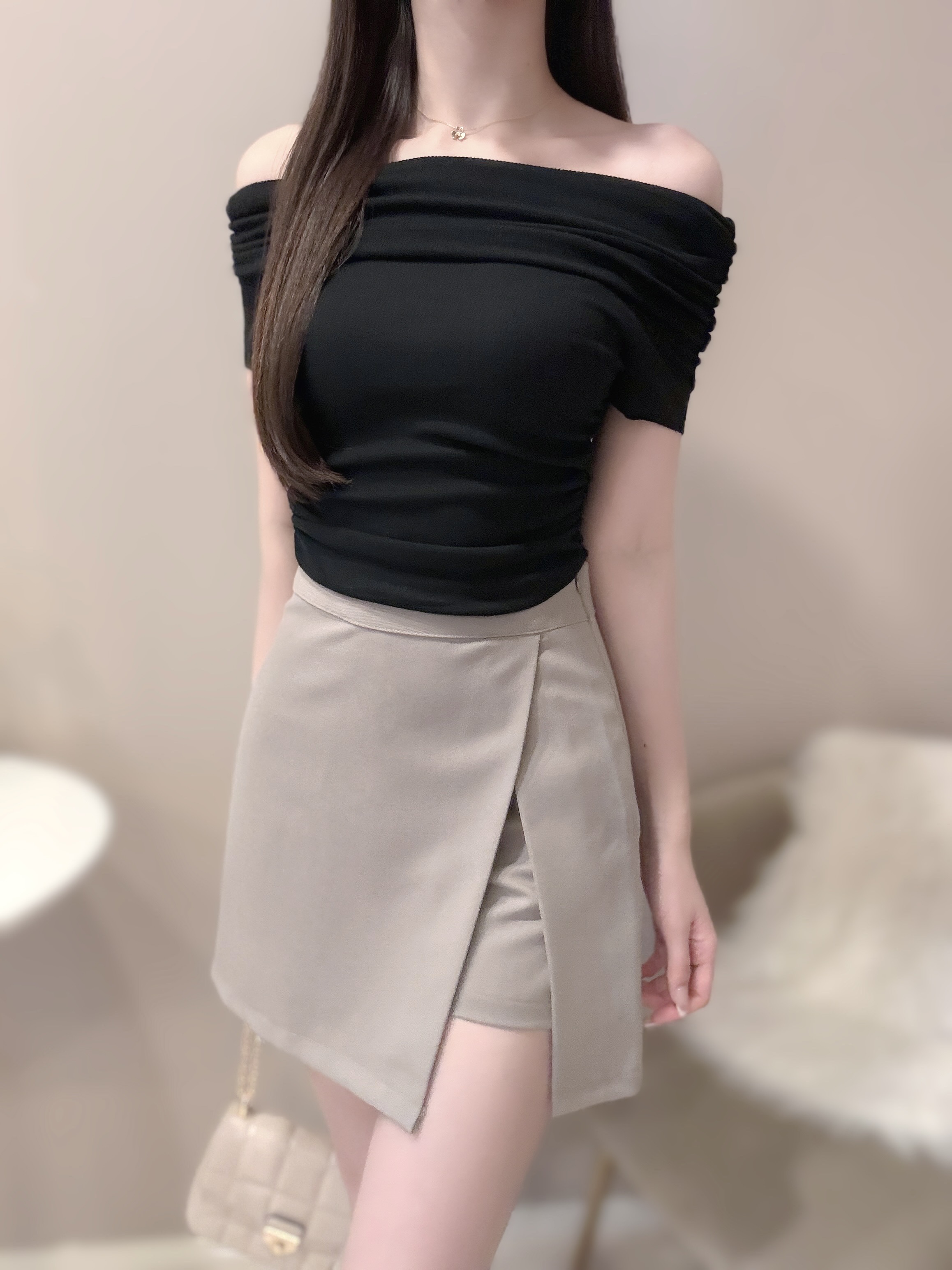 シャーリングオフショルラップニット | 詳細画像13